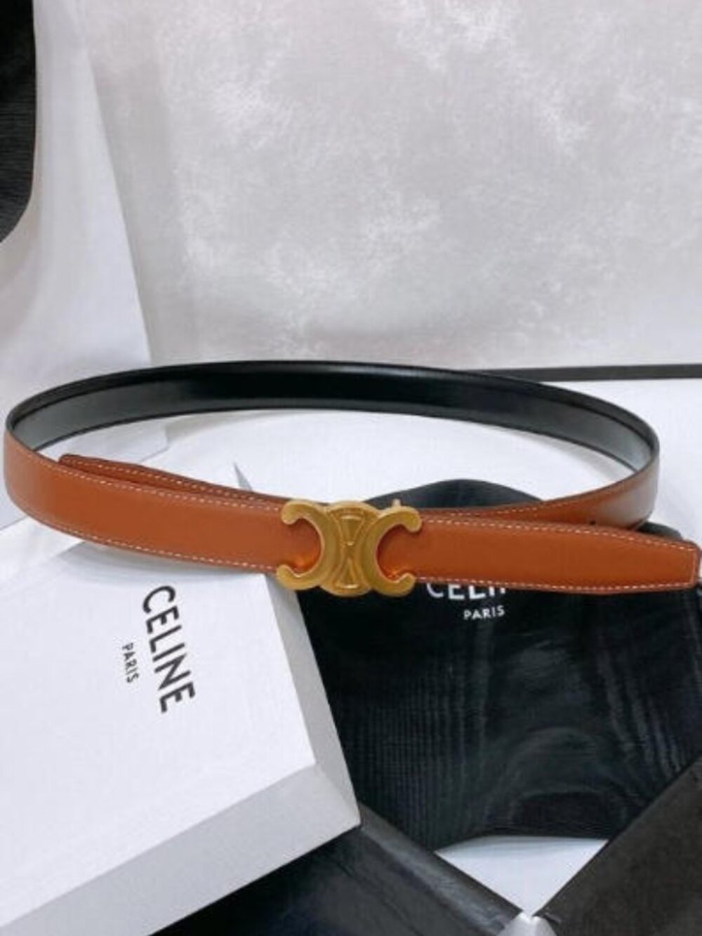 Celine Double-Sided Reversible Belt 95cm - With Original Box